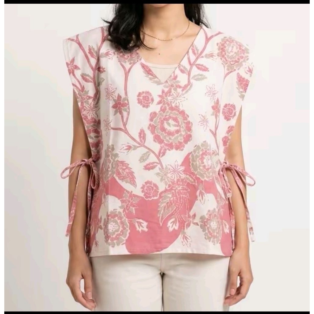 Vest Batik Bolak Balik Tali Samping