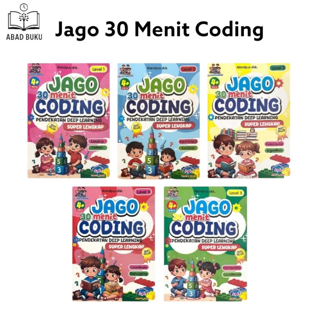 Buku Anak-anak JAGO 30 Menit CODING Full Colour - Buku JAGO 30 Menit CODING Full Colour