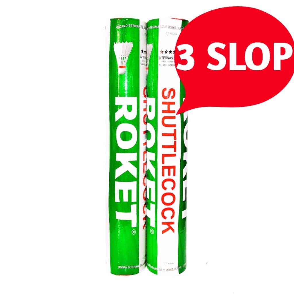 3 slop Shuttlecock badminton roket hijau Kok badminton roket hijau / roket / roket hijau