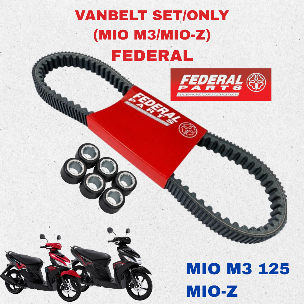 FEDERAL Vanbelt VBelt Roller Set Mio M3 Mio-Z | Vanbelt Only Mio M3 Mio-Z | Roller Set Only Mio M3 M
