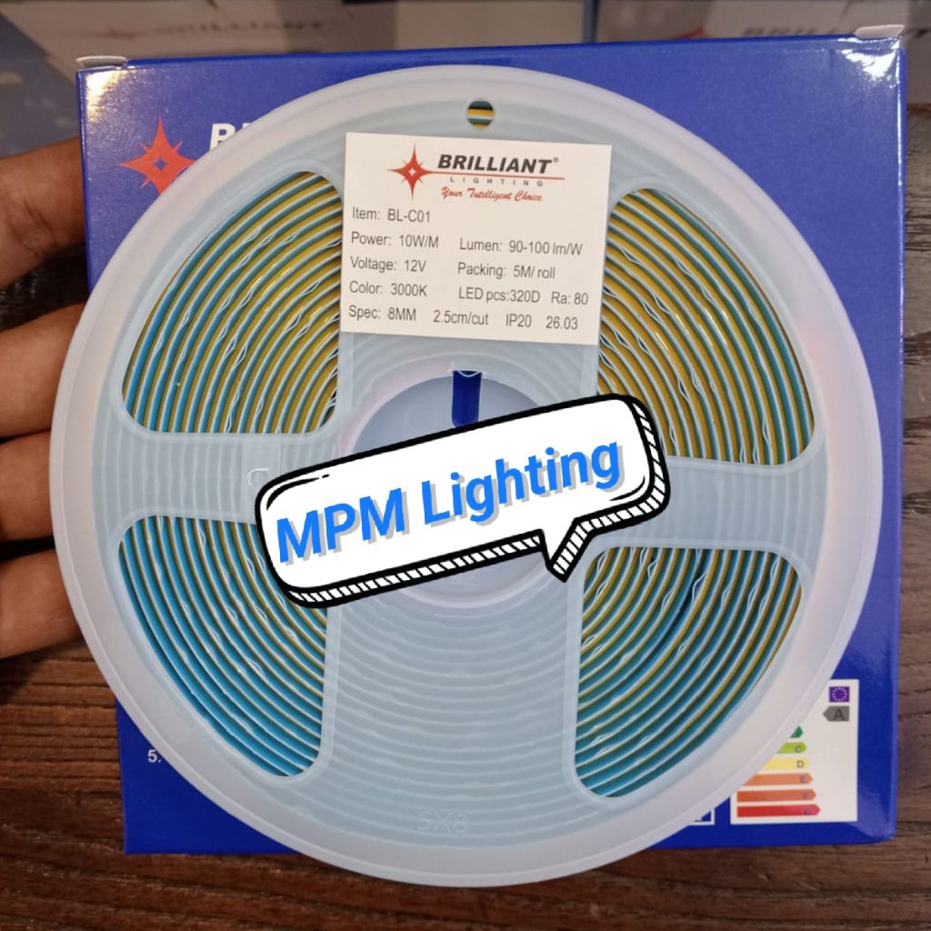 Brilliant LED Strip COB 320D 12V 10W Indoor/ Strip Light Cob 320Led 12V 10W/M 8MM