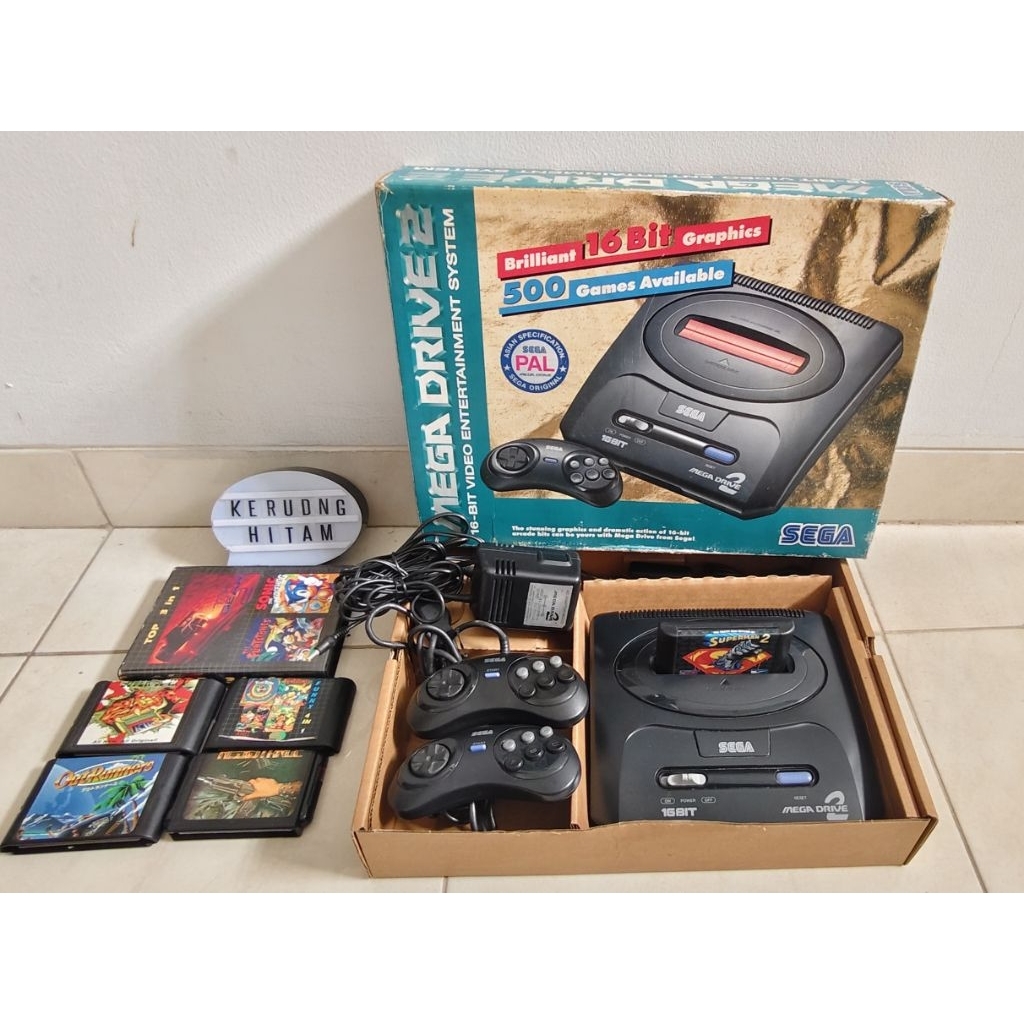 Sega md2 Original bonus  banyak kaset