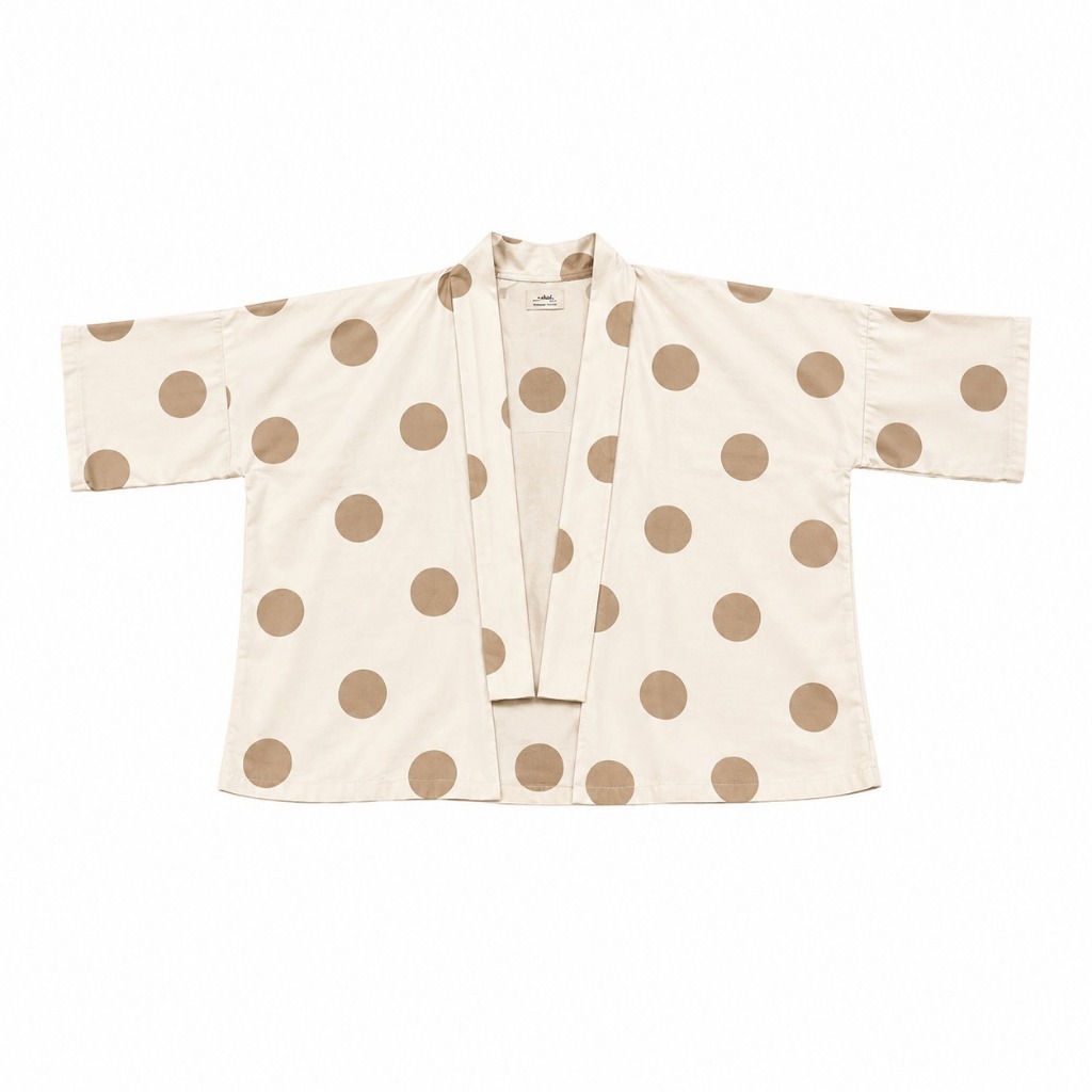 SEKAIN HYEIN OUTER - Outer Kimono Wanita Lucu Outer Motif Polkadot Bahan Katun Jepang Atasan Luaran 