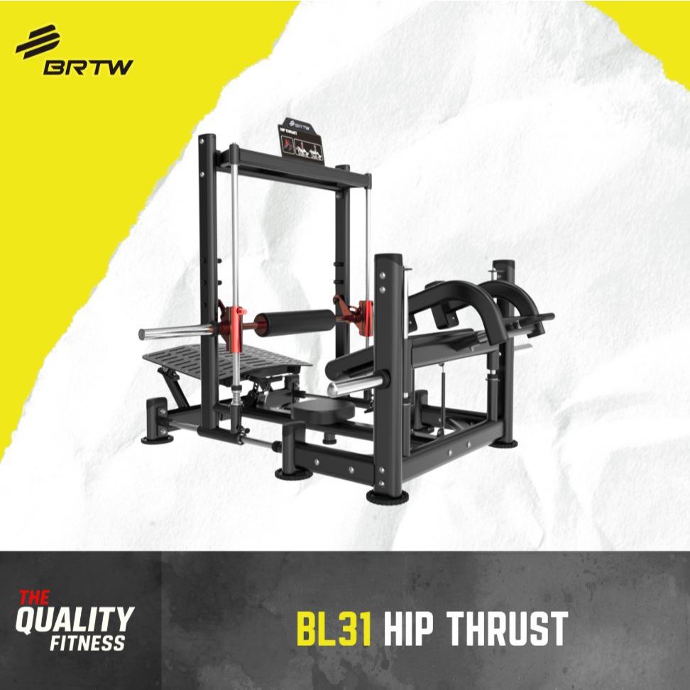 BRTW BL31 Hip Thrust Machine | Alat Fitness Glutes Commercial Grade Import