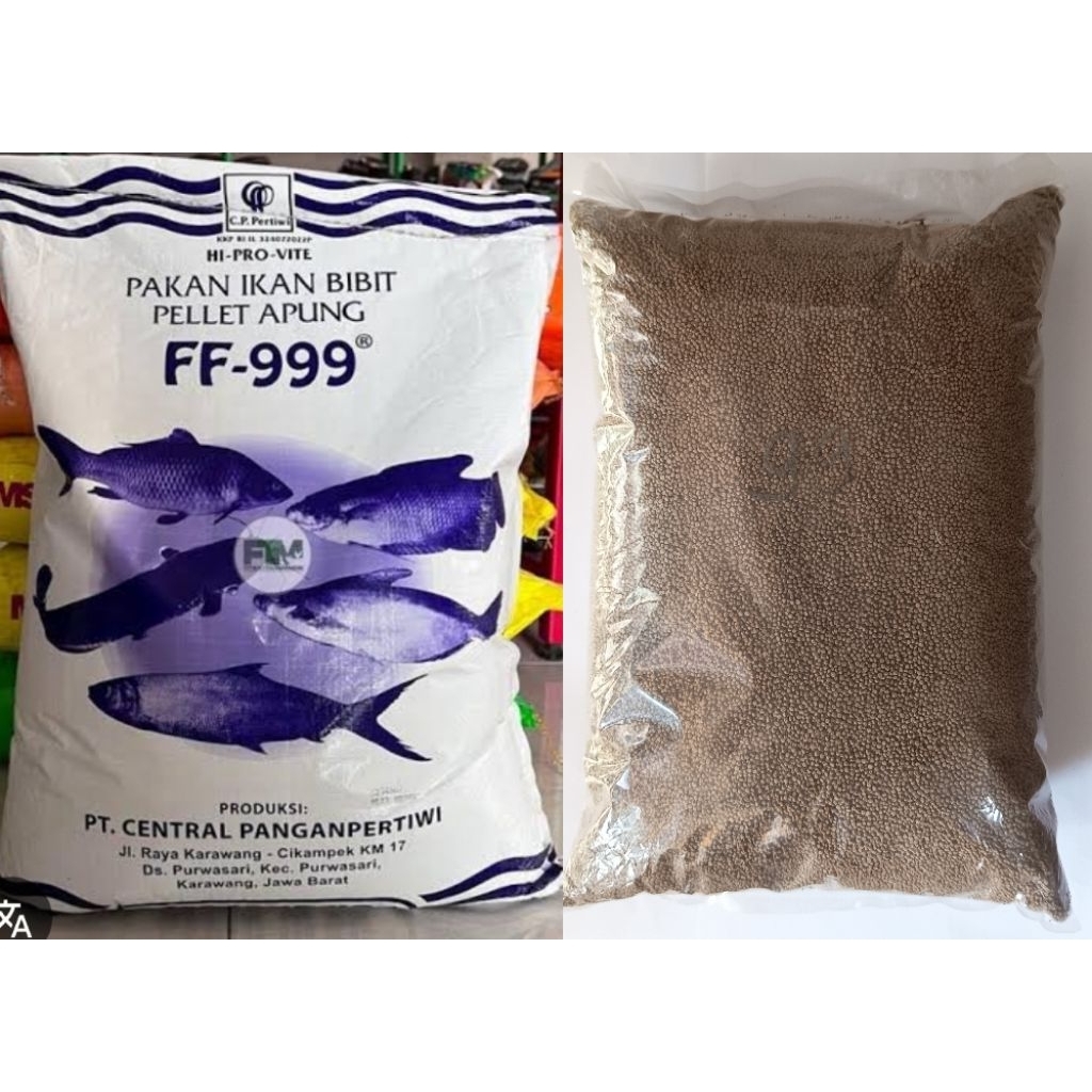 PELET PAKAN IKAN FF-999 FF 999 F99 REPACK 1 KG