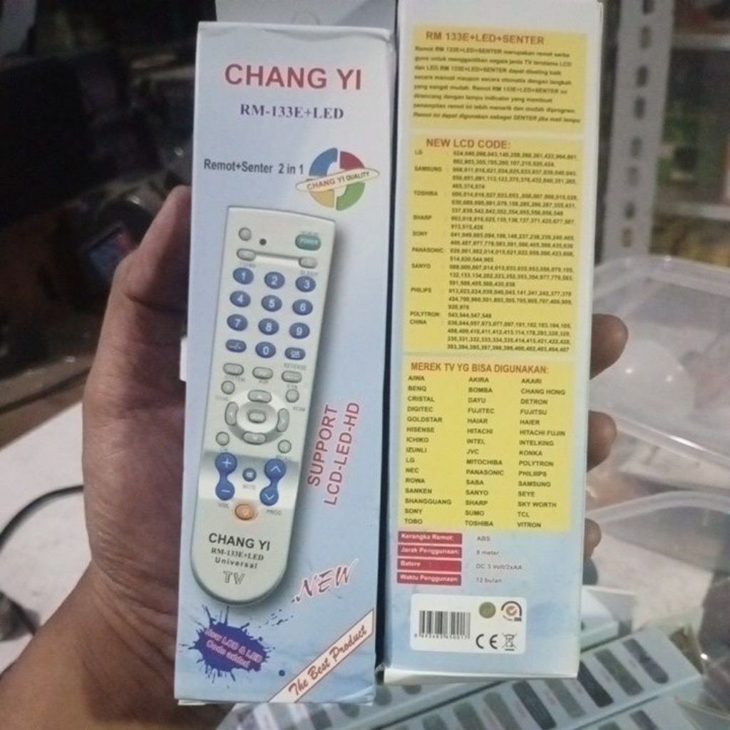 remote tv universal eternity chung he rm-133e+led