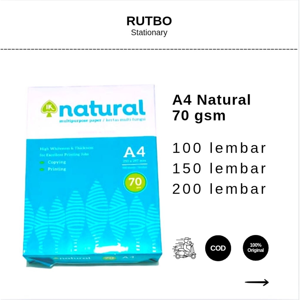 Kertas HVS A4 / Kertas HVS Natural A4