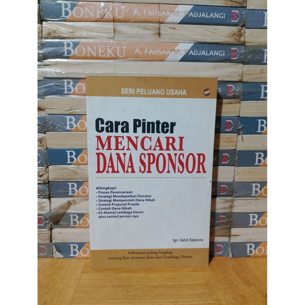 BUKU ORIGINAL - CARA PINTER MENCARI DANA SPONSOR