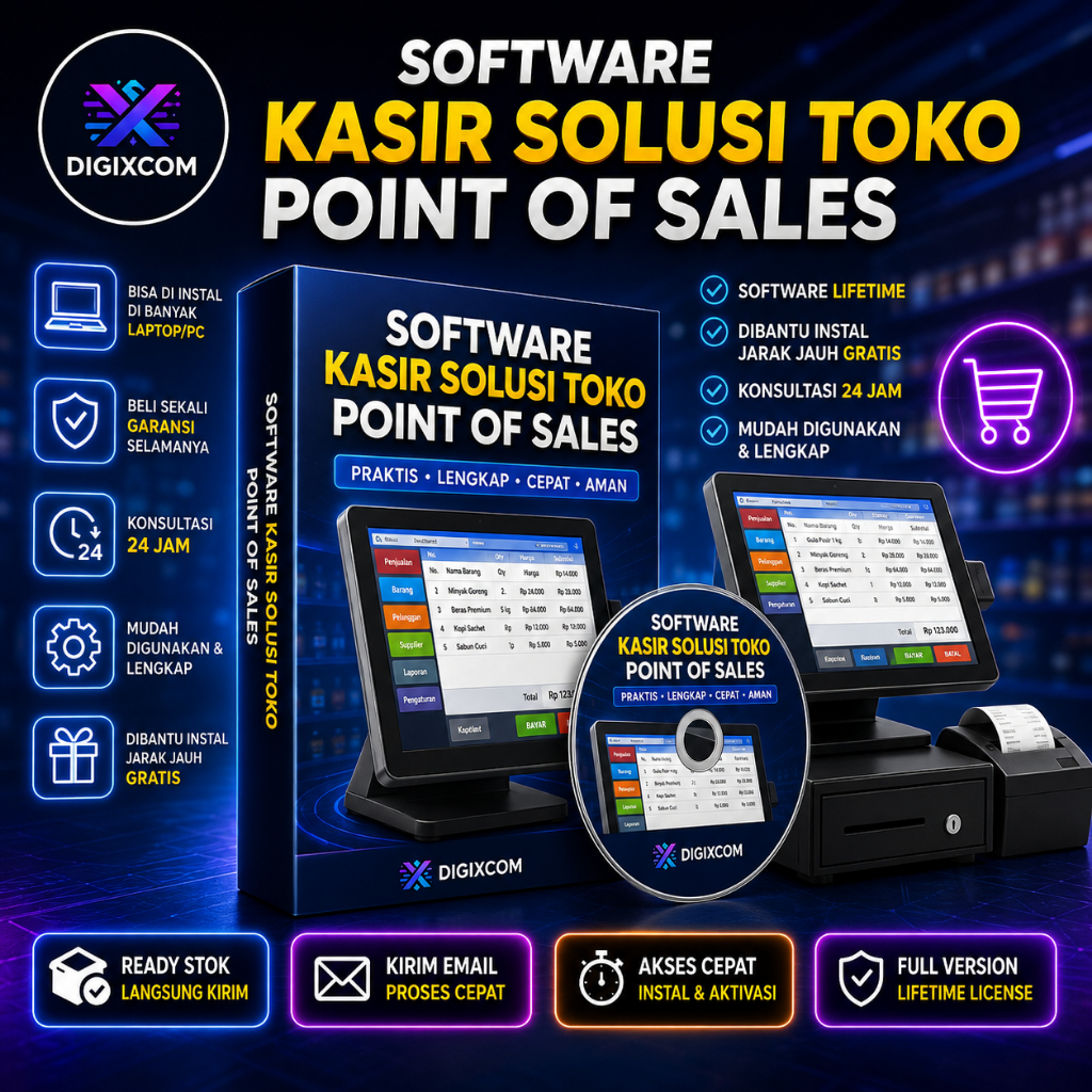 PROGRAM KASIR SOLUSI TOKO SOFTWARE POS POS POINT OF SALES APLIKASI KASIR PC KOMPUTER FULL VERSION AL