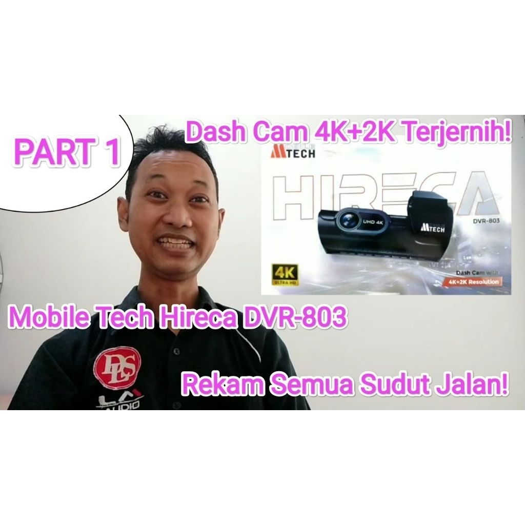 Dashcam DVR MTech HIRECA 4K + 2K