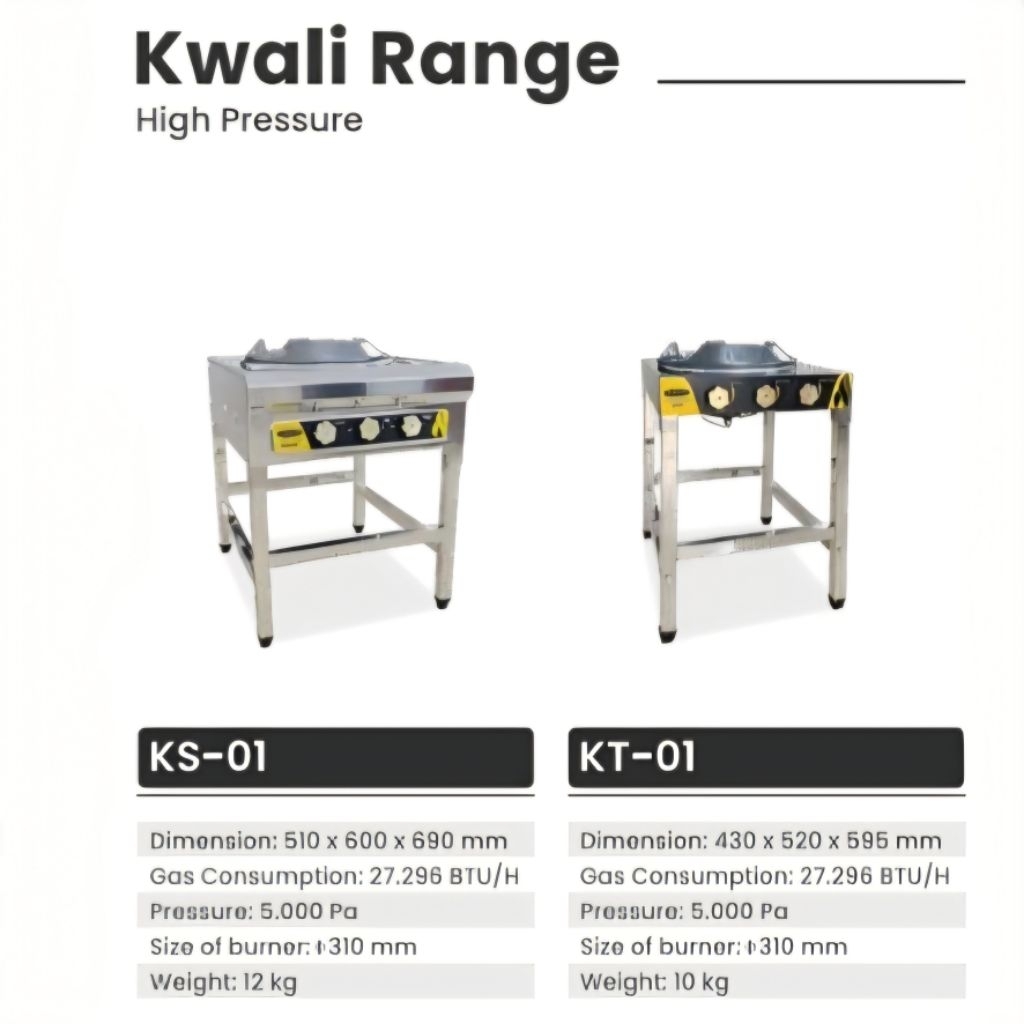 CROWN Gas Kwali Range 1 Tungku SERIES