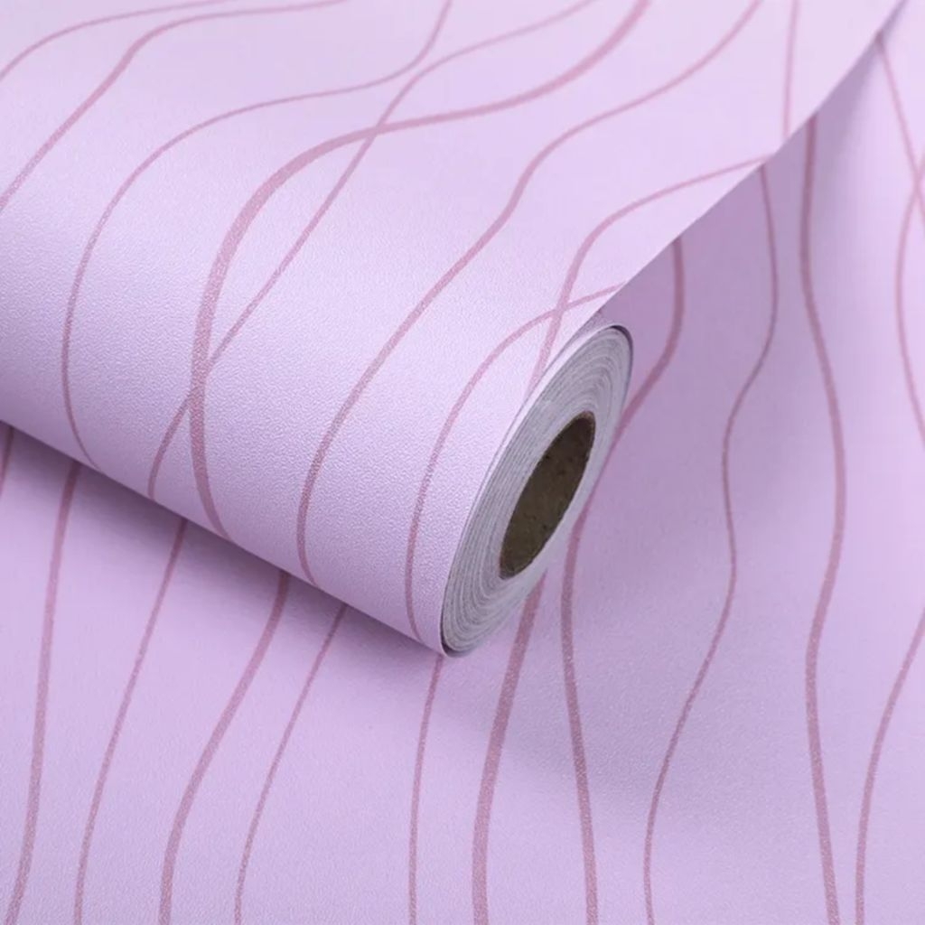 Wallpaper Stiker Dinding Spiral & Garis Gelombang Hitam Praktis Coklat Abu Cakra Lingkaran Coklat GH