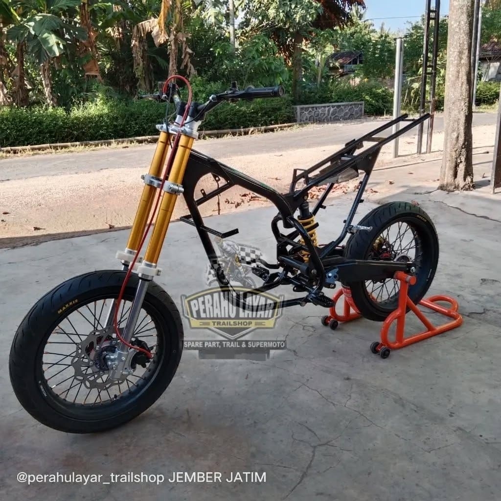 Ready frame rangka full Rolling sasis CRF premium PNP MESIN : TIGER, MP mono, mp Primus, VERZA satri