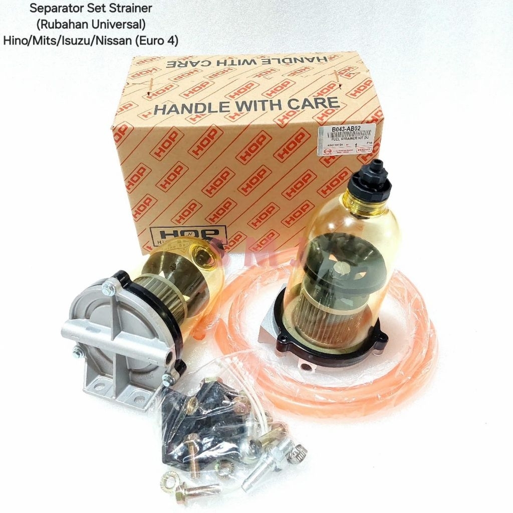 Separator Assy Set Strainer Fuel Filter Solar Hino Lohan Hino 500 Dutro Fuso Ganjo Original