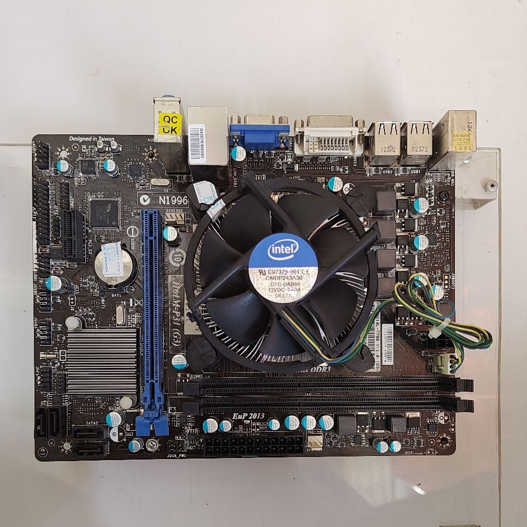 Motherboard Wearnes H61M-P22+prosesor core i3-3240 CPU @3.40GHz