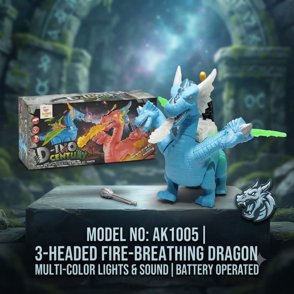 GAMA TOYS - Dino Centauri AK1005 Mainan Dragon Biru