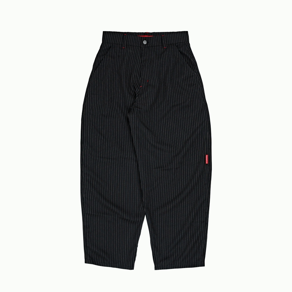 Prince Pants - Semi woll Loose Stripe Trouser - Principle