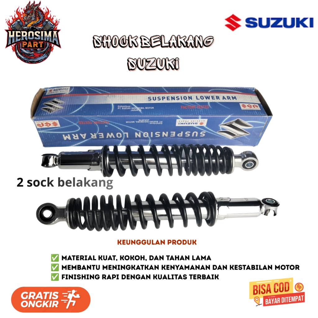 Shock Belakang Suzuki Shogun 125 Original Style | Shockbreaker Sokbreker Belakang Shogun 125 Empuk K