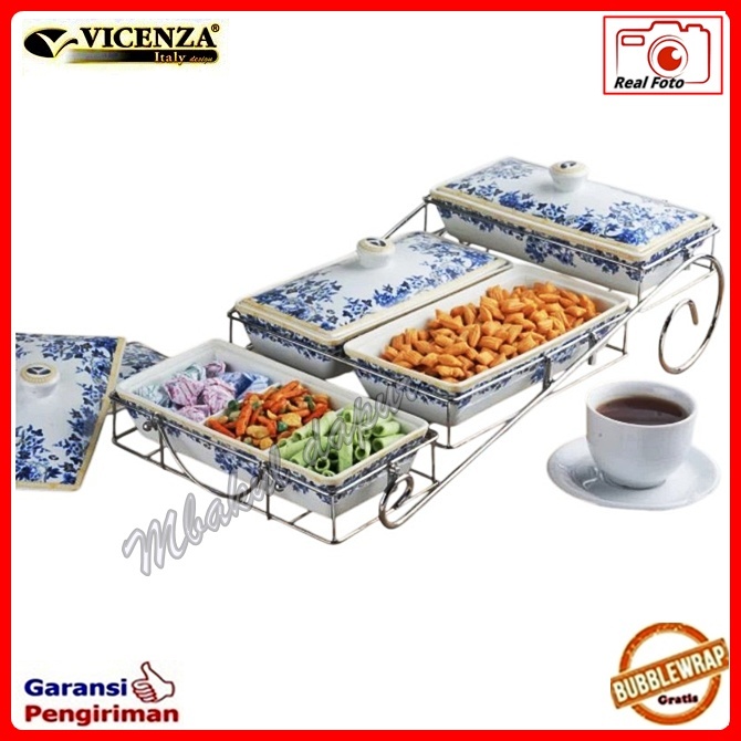 Prasmanan Wadah Saji Rack Susun Tingkat Cabang 4 Vicenza BA808
