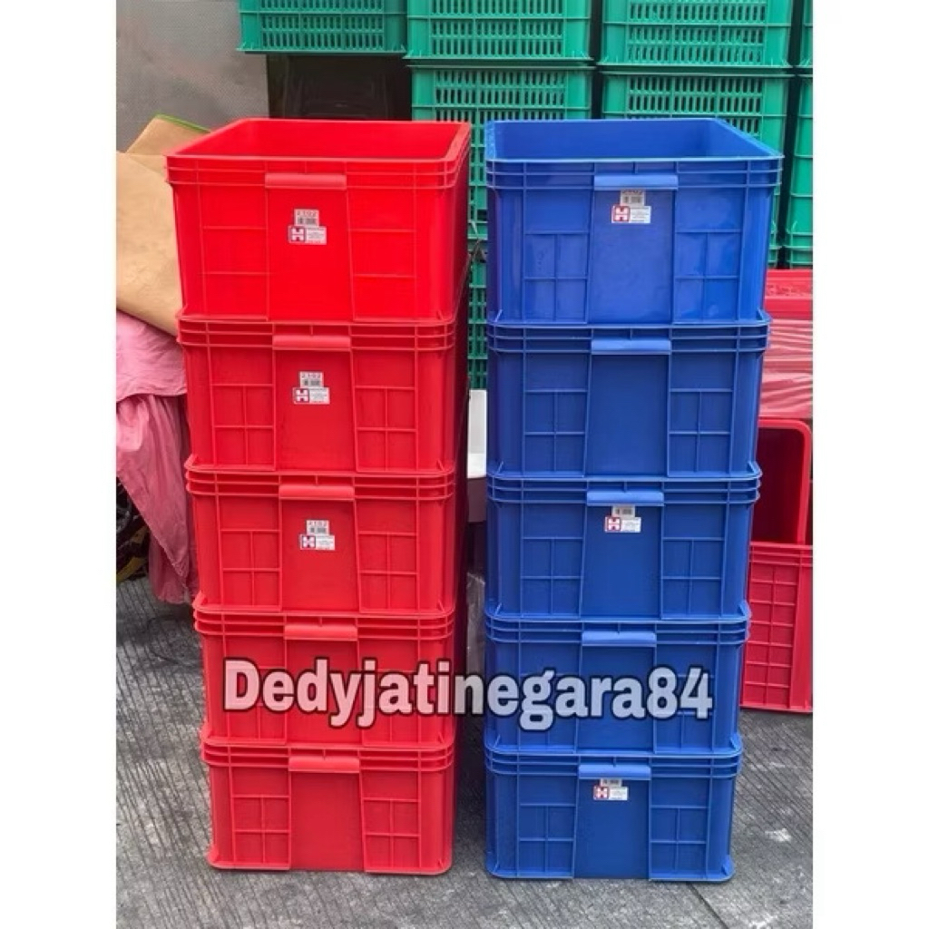 Container Industri 2102 HNT / Container Box Plastik Industri / Keranjang Industri Rapat