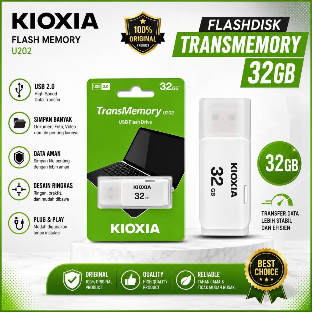 KIOXIA Flashdisk Toshiba 32Gb / 64Gb Original