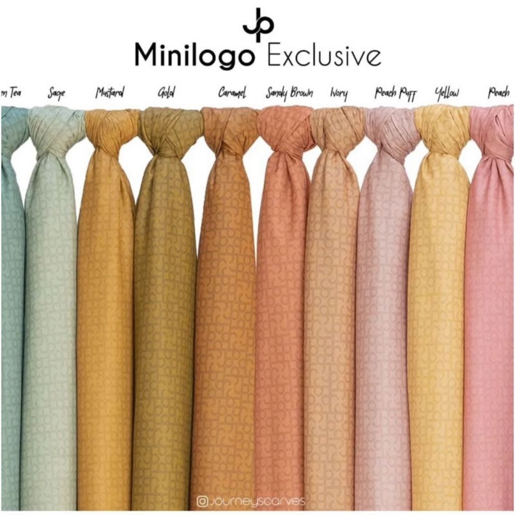Hijab Segi Empat Voal Shiny Printing Minilogo Series Navy Journey Scarves