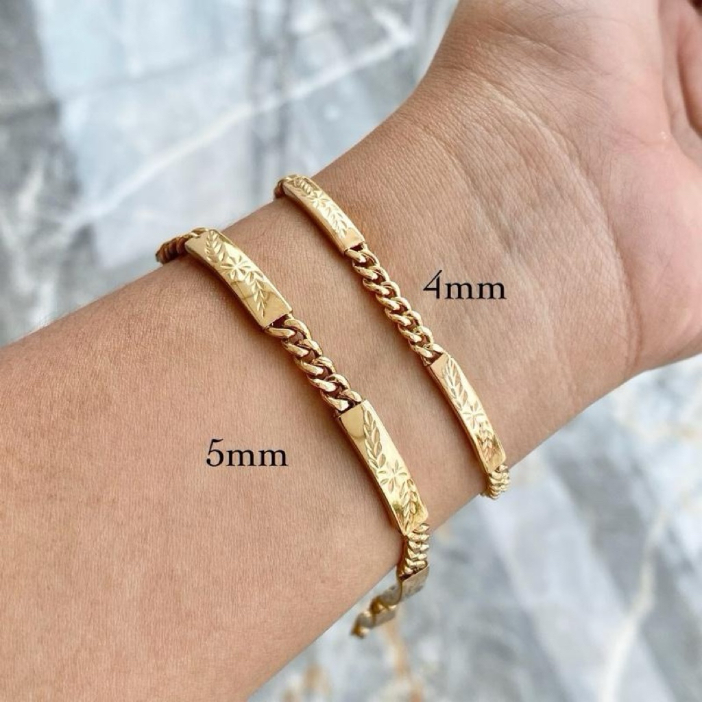 DEWASA - gelang bahan swasa model rantai plat 3