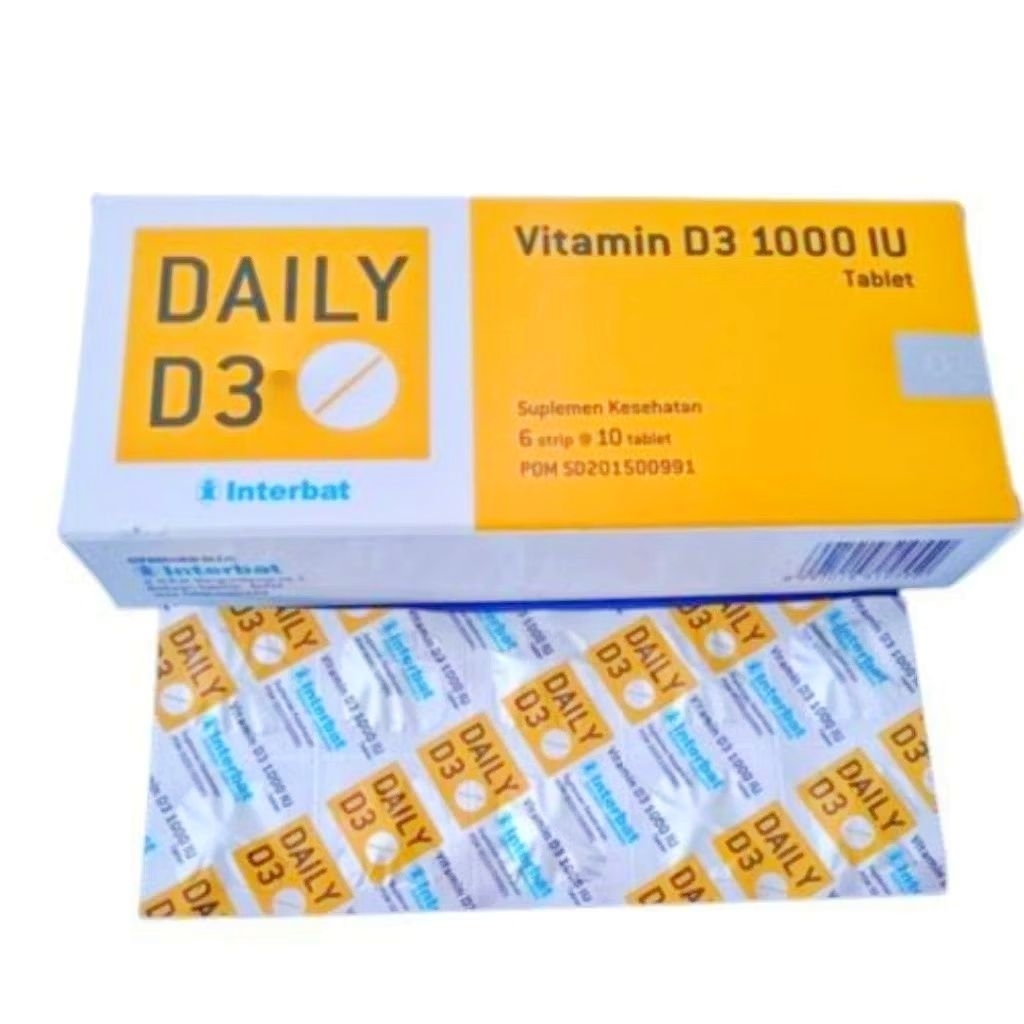 DAILY D3 VITAMIN D 1000 IU INTERBAT 1strip