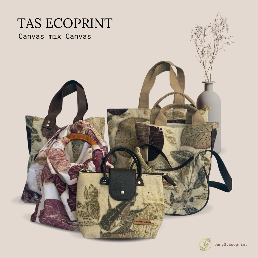 Tas Ecoprint Canvas mix Canvas
