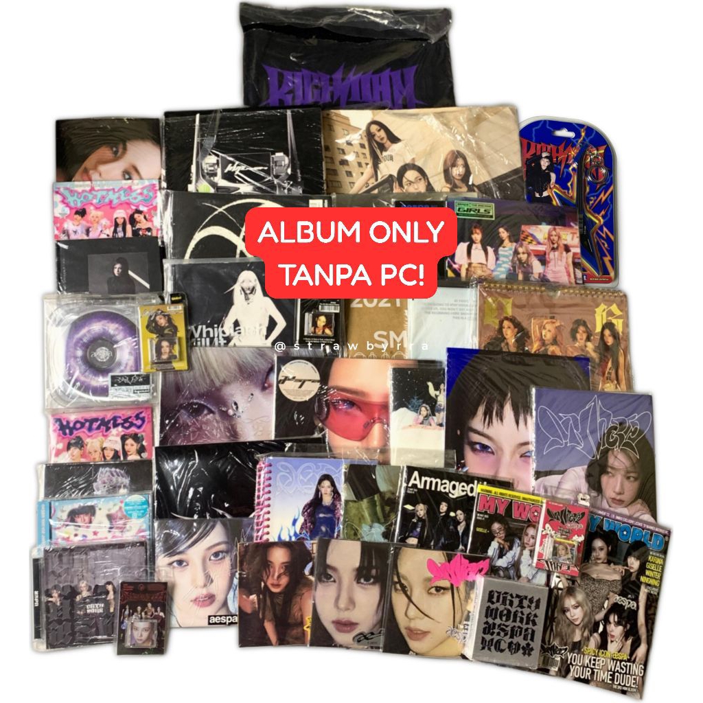 ALBUM ONLY KARINA AESPA Whiplash Armageddon Drama MY WORLD Girls Savage Hot Mess Limited