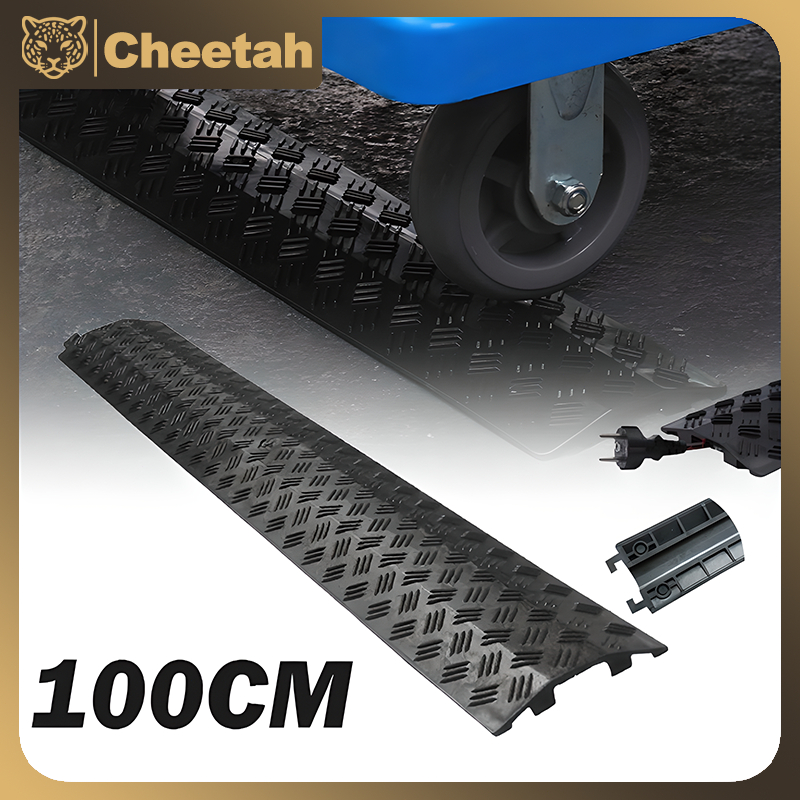 100CM Kabel Duct Lantai Hitam Penutup Kabel Lantai Floor Cable Duct Kabel Ducting Lantai