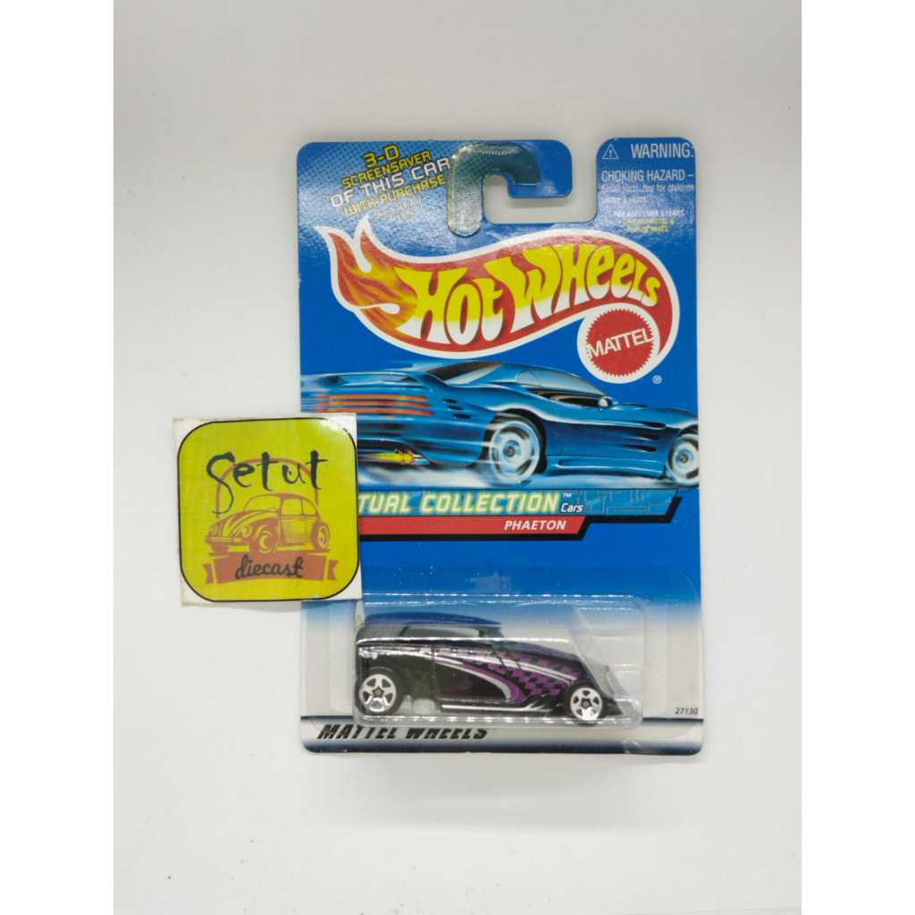 HOT WHEELS HOTWHEELS PHAETON BLUE CARD HITAM BLACK