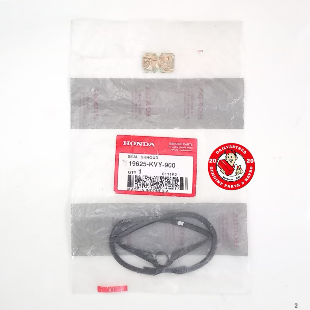 KARET SIL SEAL SHROUD COVER TUTUP PELINDUNG MESIN HONDA BEAT KARBU ORIGINAL 19625-KVY-900