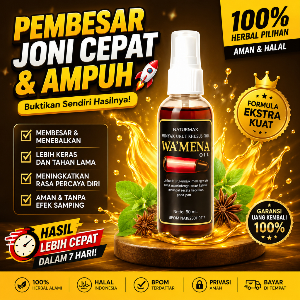 Minyak Pijat Pembesarpenis | W'amena Daun Bungkus Asli Papua Original Bpom