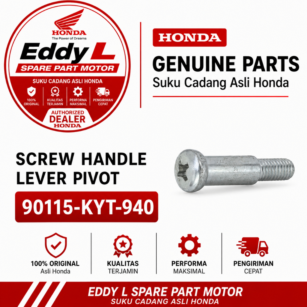 Baut Handle Rem Kiri/Screw Handle Lever Pivot (90115-KYT-940) SCOOPY eSP K16|SCOOPY FI|SCOOPY KYT KA