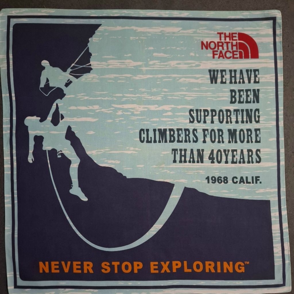 The North Face 1968 Calif. USA TNF Bandana Original / Handkerchief / Neckwear / Saputangan / Syal / 