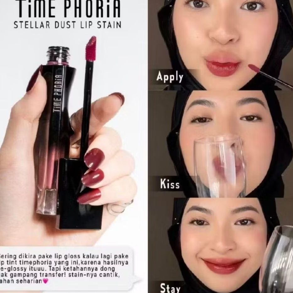 PROMO TIME PHORIA(05 ELECTRA) LipStain Stellar Dust LipCream Matte