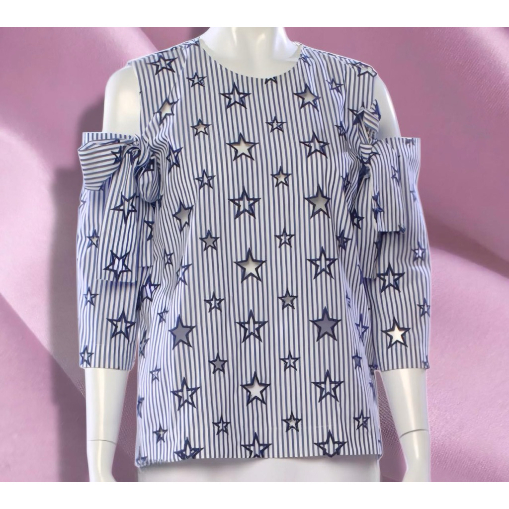 Sandro Paris Star Blue Top