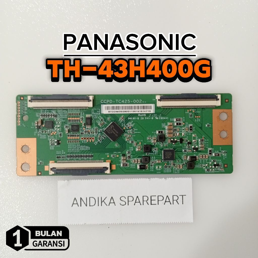 TCON TV PANASONIC TH-43H400G - TIKON - TCON - MESIN TV PANASONIC