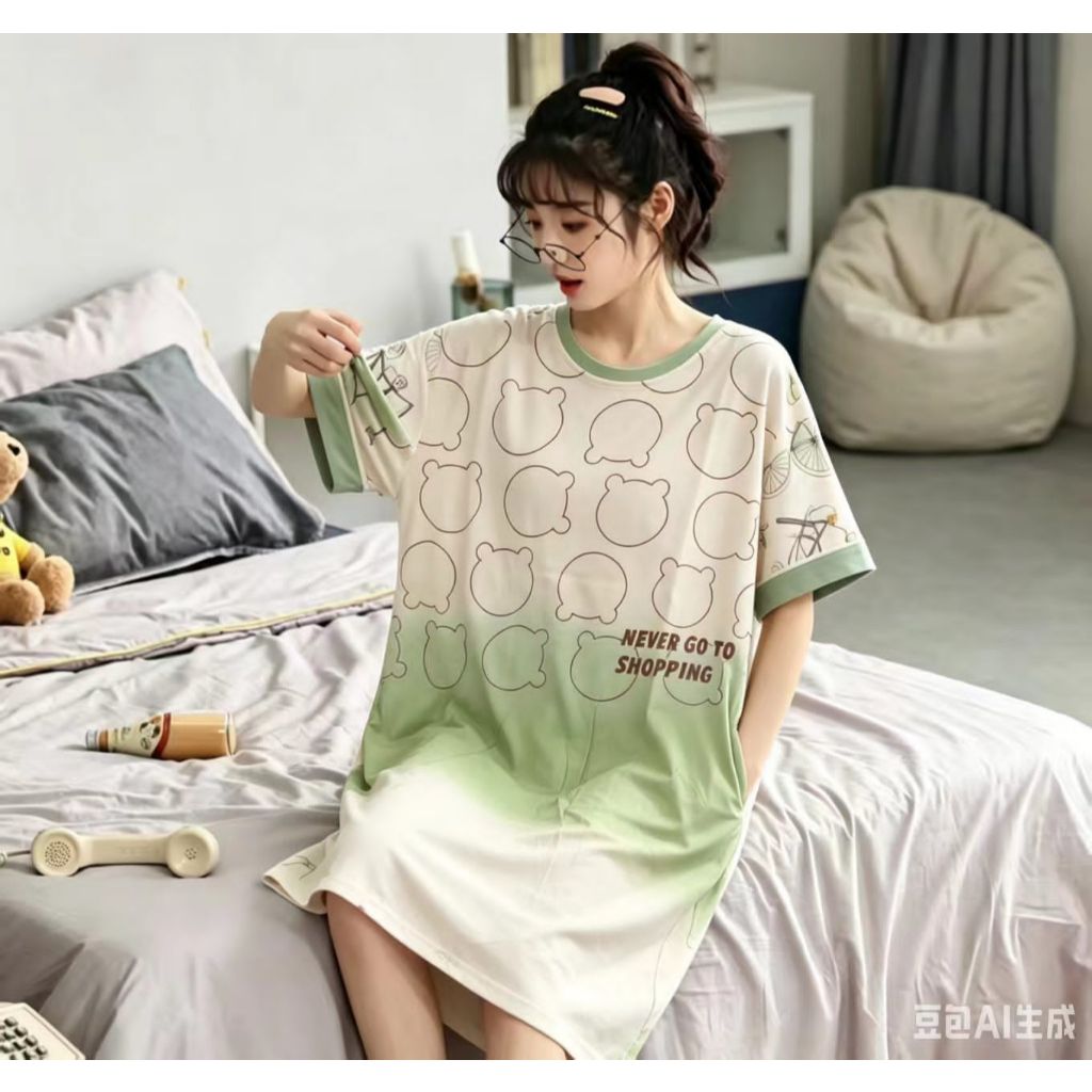 PIYAMA CEWEK REMAJA SYARIH LENGAN PANJANG MOTIF DASTER JUMBO NEW COLLECTION