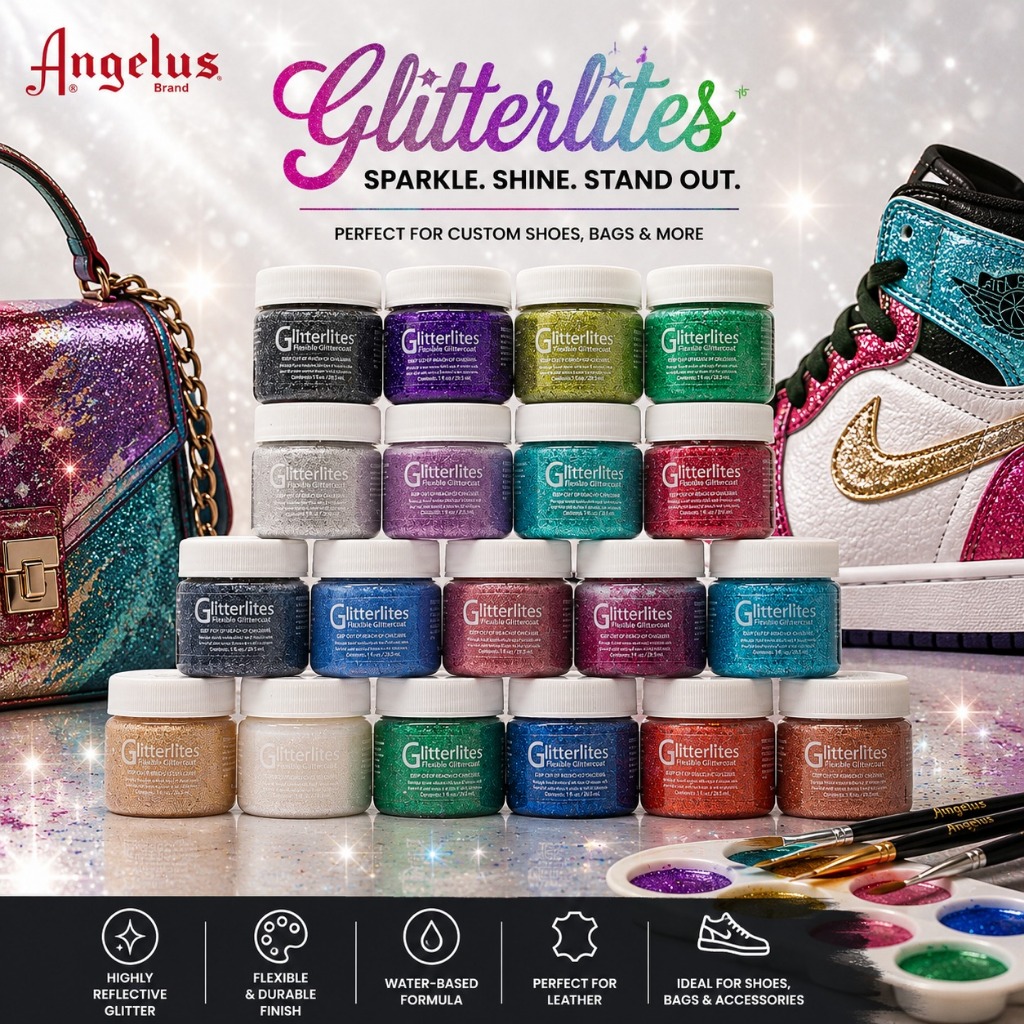 Angelus Glitterlites Paint 1oz // Cat Sepatu Glitter // Cat Tas Glitter
