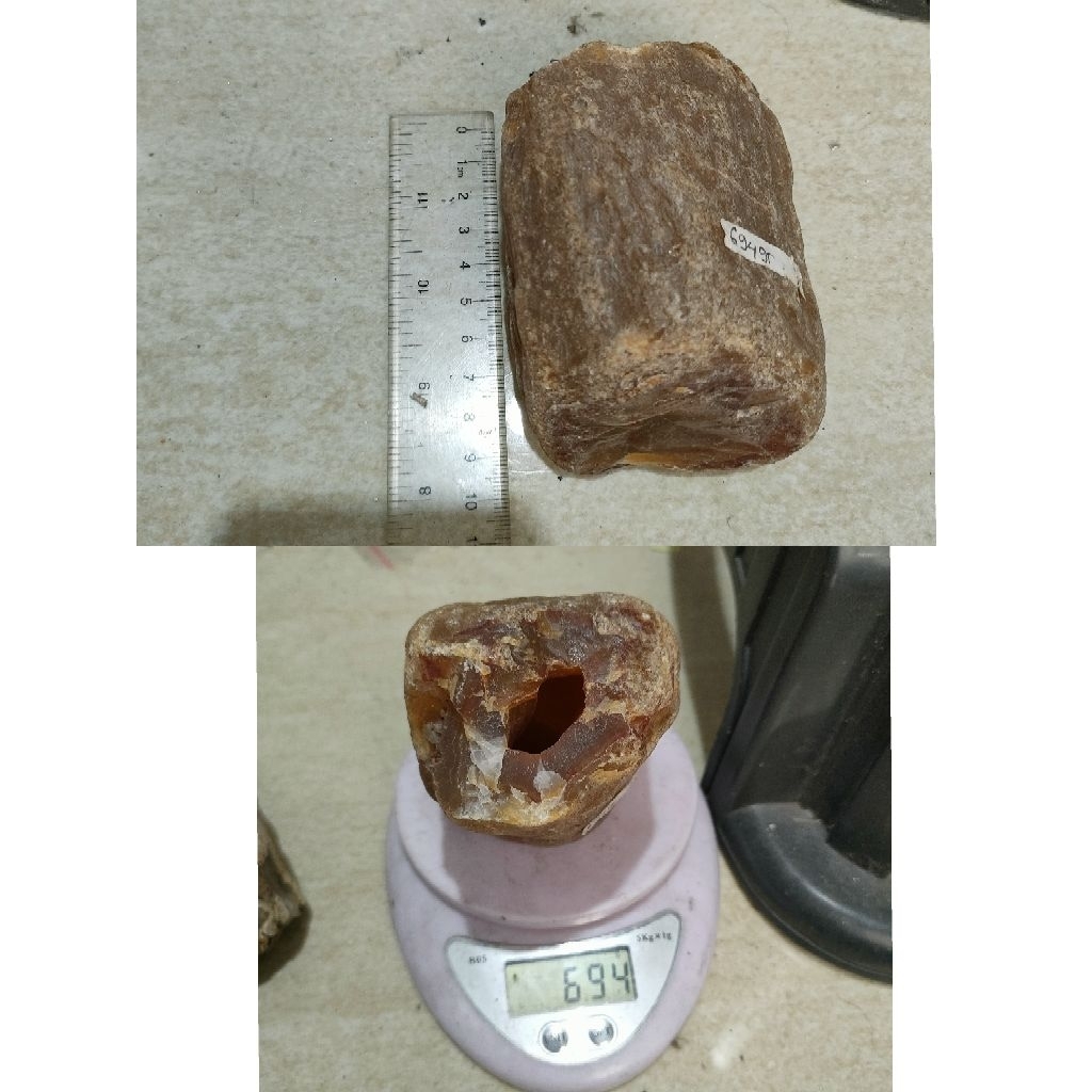 Batu Akik Anggur Pajangan Bahan Rough Bongkahan 694 gram