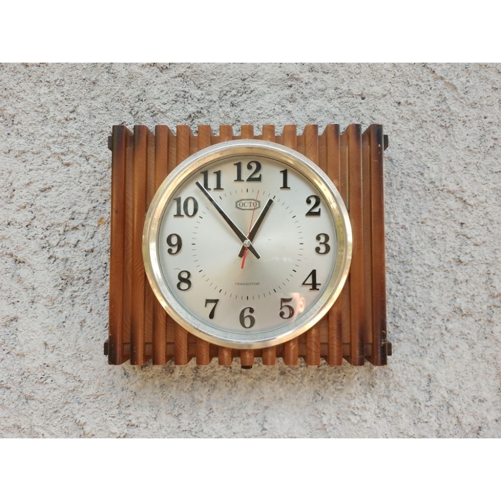 Jam Dinding Octo Transistor Lawas Jadul Antik Vintage