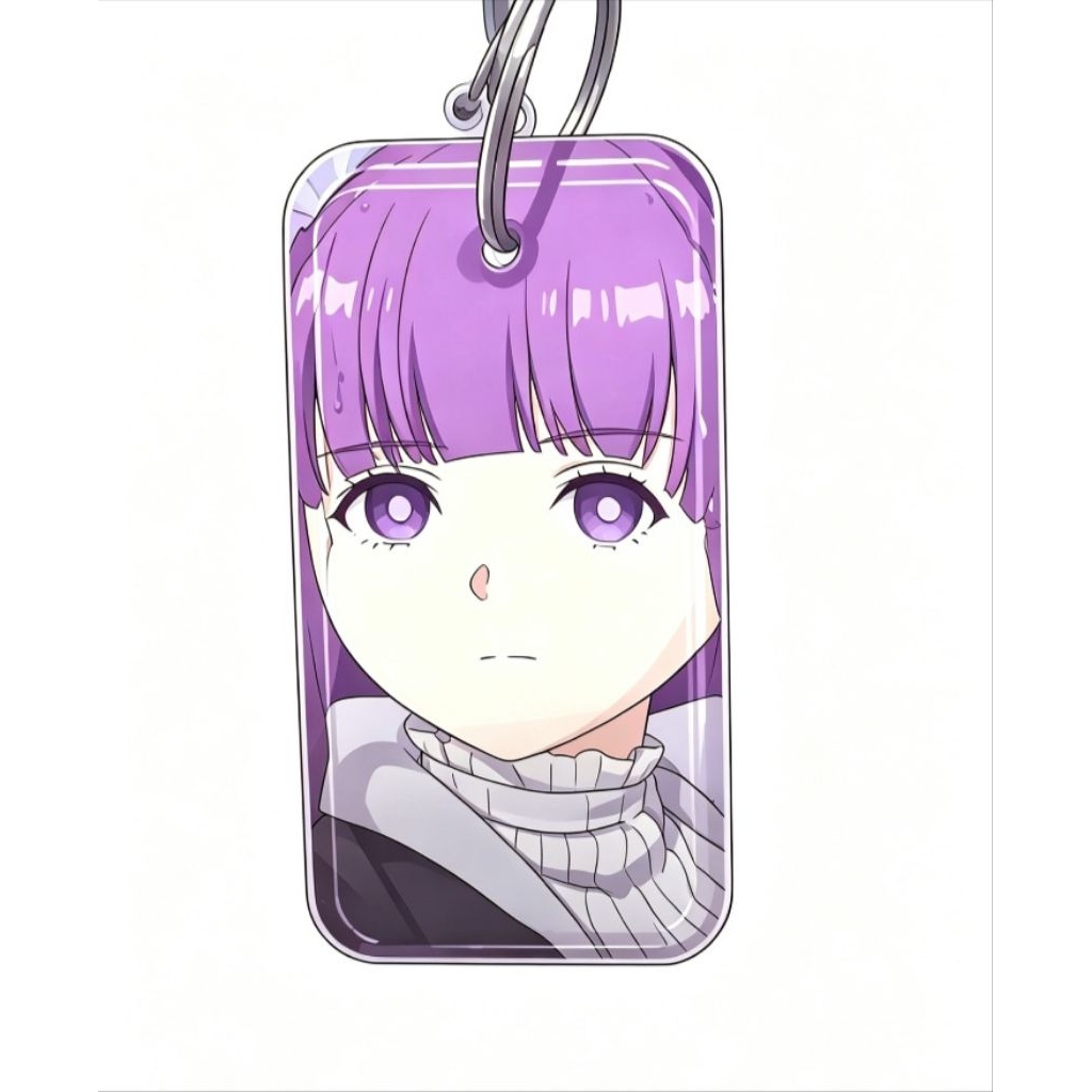key chain frieren (himmel) berbahan resin ukuran p6×l3 cm