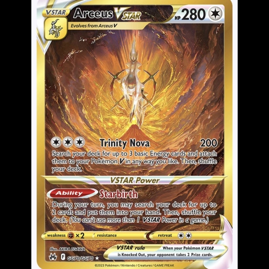 Custom Kartu Pokemon Arceus Vstar