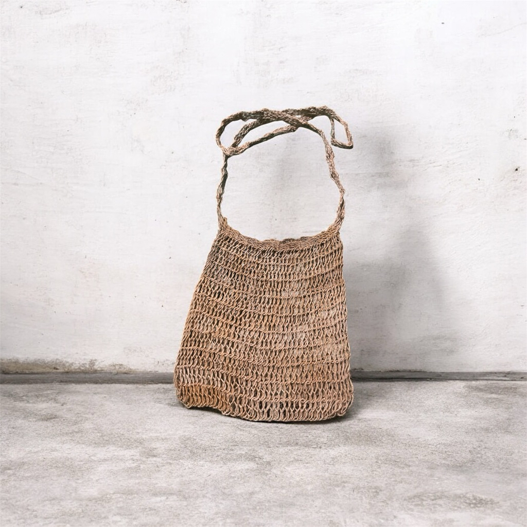 tas noken Agiya kulit kayu jaring