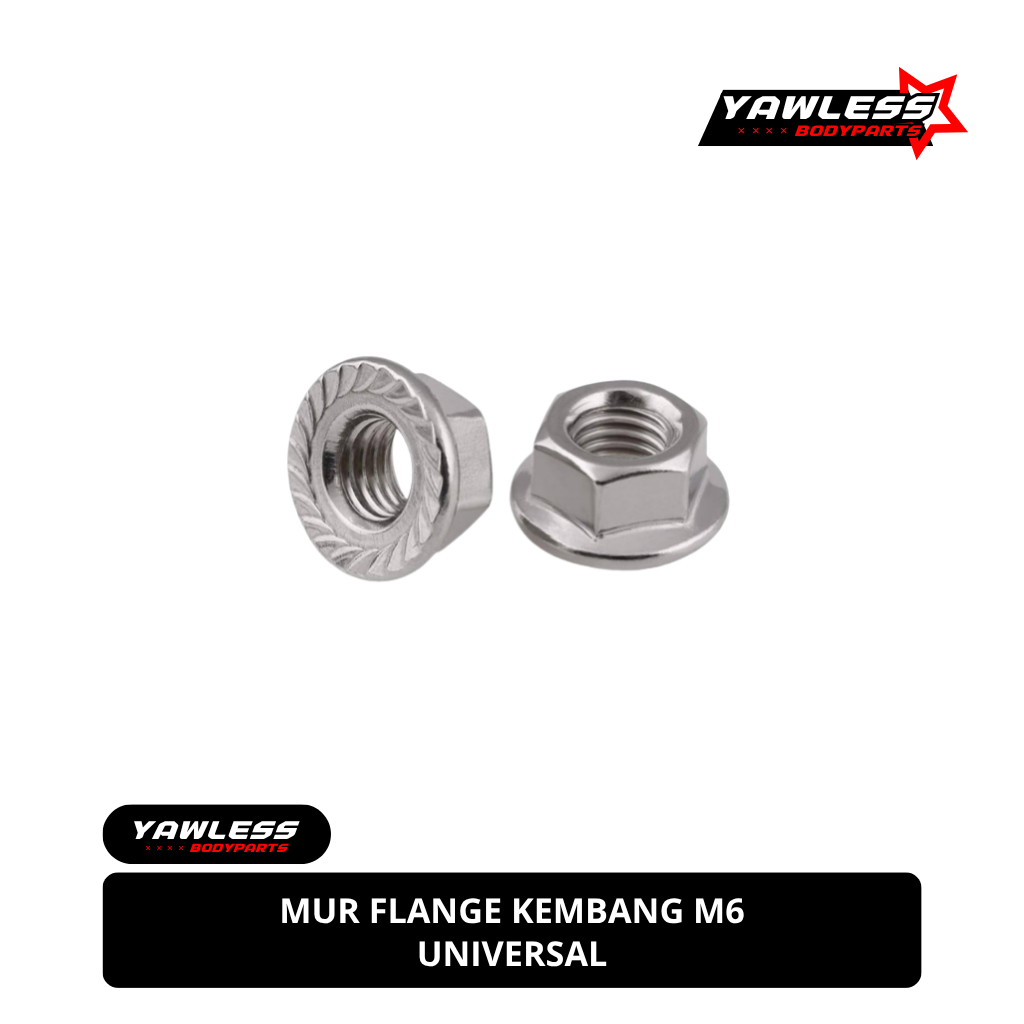 Mur Flange M6 / Flange Nut M6 Stainless SS304