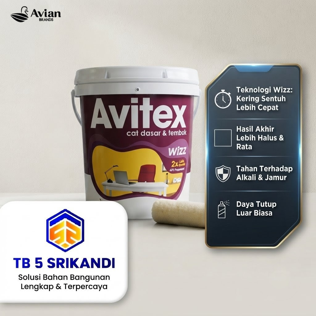 Paint Cat Tembok Avitex Wizz 20 Kg