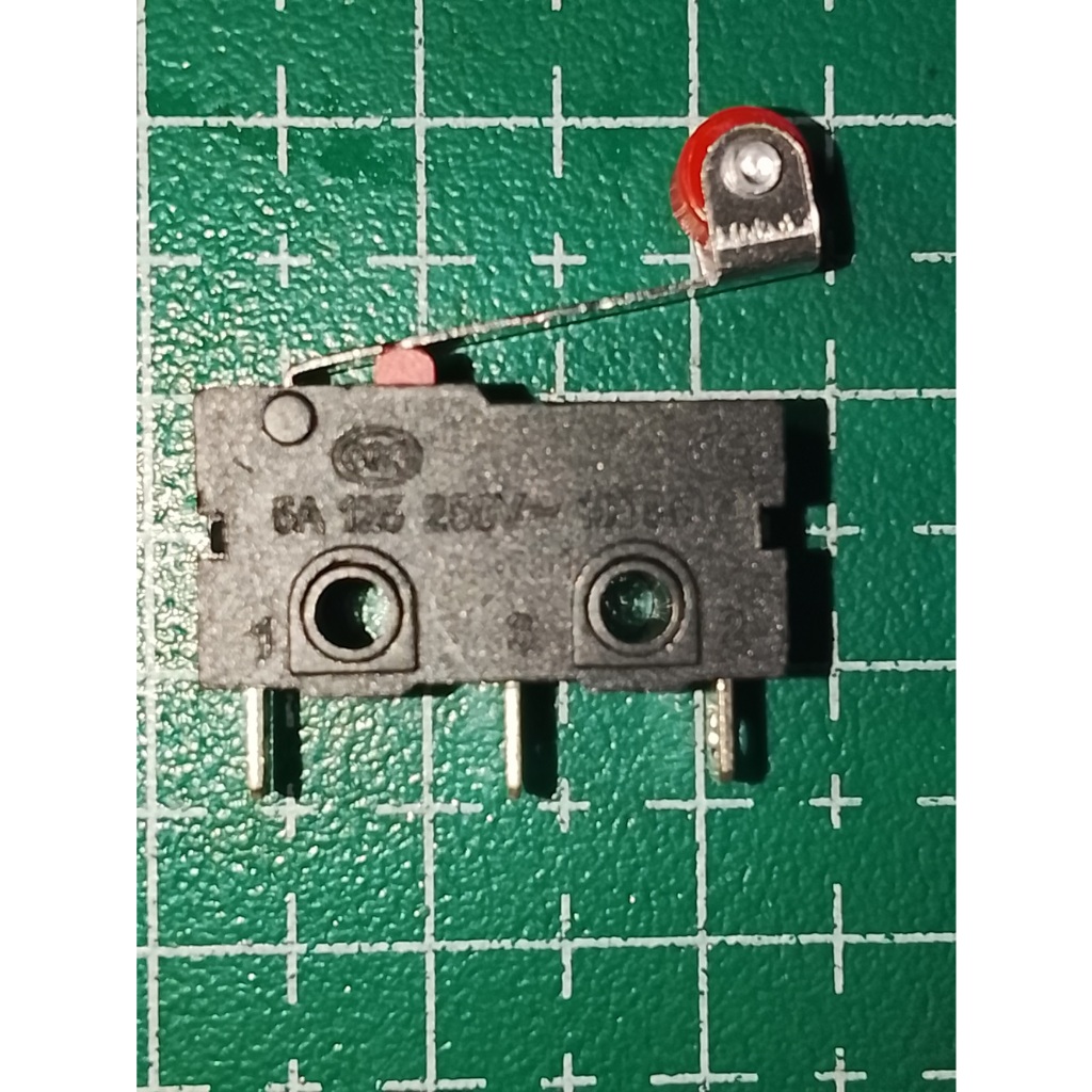 Micro Limit Switch Roller Roda Saklar Kecil 3 Pin Gagang 5A 250V NO-NC