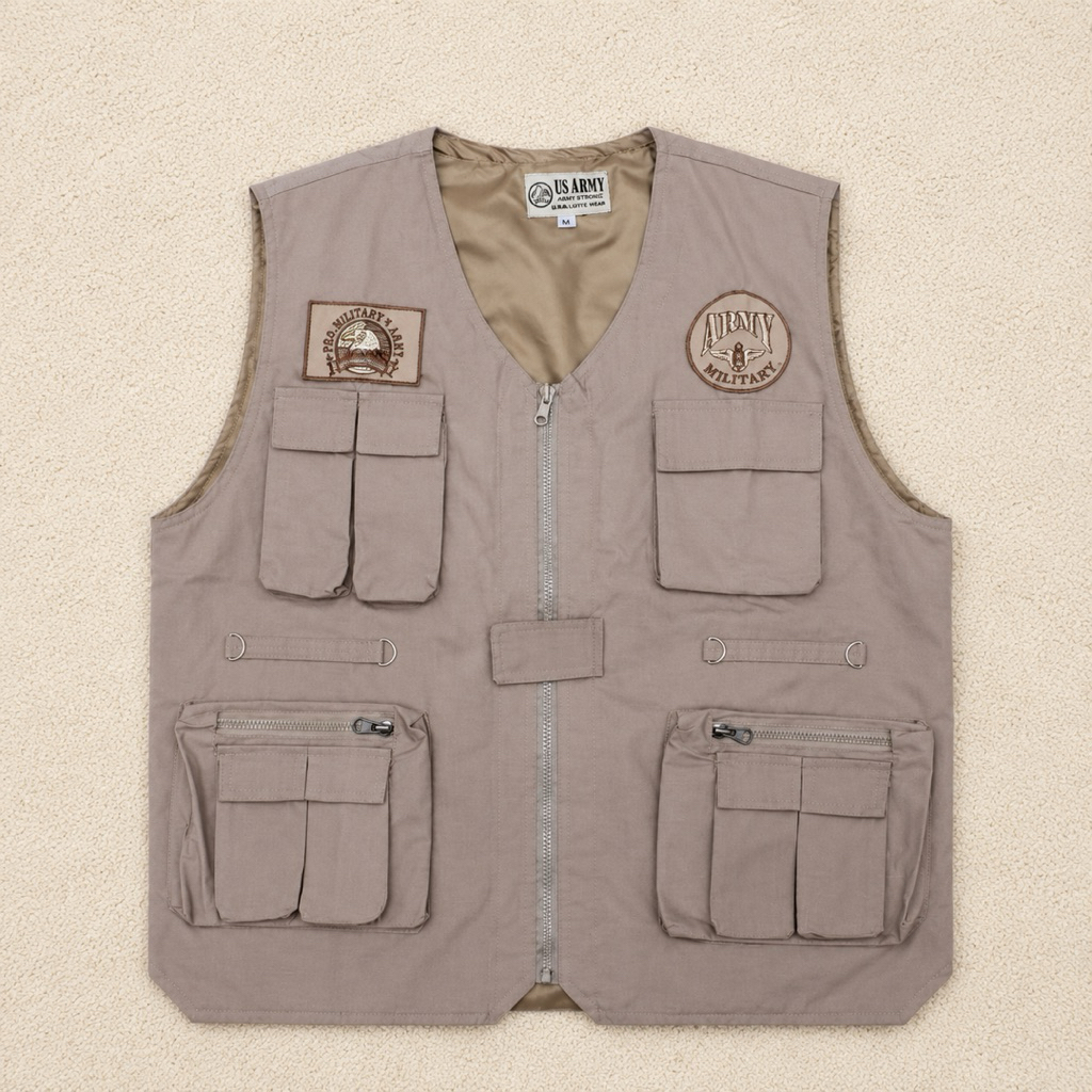 Vest Rompi Tactical Ripstop Big Size Army